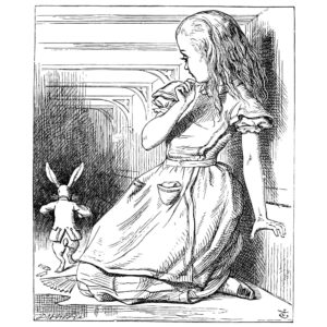 John Tenniel's illustration of Alice and the White Rabbit